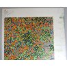 Design model abstract pentru imprimeuri textile acuarela cca 1970