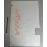 Design model abstract pentru imprimeuri textile acuarela cca 1970