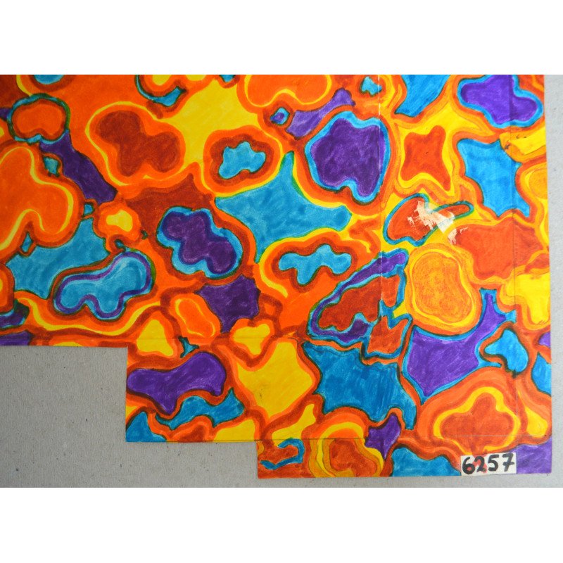Abstract pattern design for textile printing,...