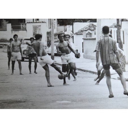 "Street Football" original photograph, Brazil, circa 1970
