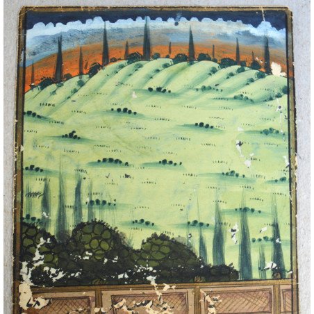 Antique Indian miniature on paper
