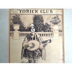 James Greig "Invitatie Yorick Club" desen penita 1904