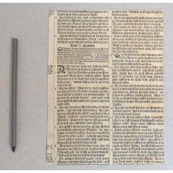 Matthias Scheits "Dagon cazand inaintea Arcei" gravura veche 1672