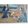 Utagawa Kunisada "47 Ronin - Kanadehon Chushingura act. 8" xilogravura 1851-53
