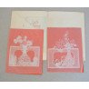 2 decupaje de hartie China cca 1980