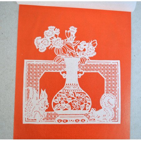 2 paper cuttings, China, circa 1980