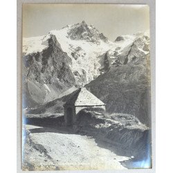 Gustave Oddoux "Oisans, la Meije, Vue de l'Oratoir du...