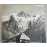 Gustave Oddoux "Oisans, la Meije, Vue de l'Oratoir du Chazelet", Muntii Alpi fotografie originala cca 1900