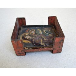 Icoana "Maica Domnului si Pruncul" intr-o soba de buzunar Esbit Kocher Wehrmacht WWII