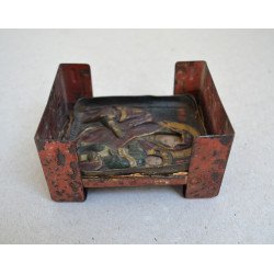 Icoana "Maica Domnului si Pruncul" intr-o soba de buzunar Esbit Kocher Wehrmacht WWII