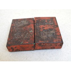 Icoana "Maica Domnului si Pruncul" intr-o soba de buzunar Esbit Kocher Wehrmacht WWII