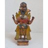Narasimha (नरसिंह) al patrulea avatar ( leu-om) al lui Vishnu veche statueta de lemn policromat Indonezia cca 1900
