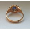 inel aur safir diamante