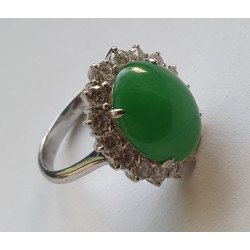 inel jad masiv diamante