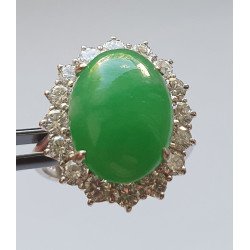 inel jad masiv diamante