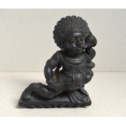 Male anthropomorphic wooden statuette, India, circa 1900