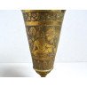 Vas ornamental cu picior indo-persan gravat manual cca 1900-1950