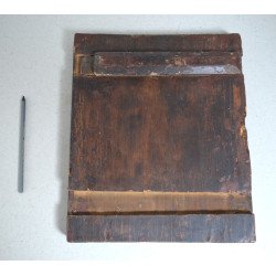 "Sfantul Vasile cel Mare" icoana ruseasca tempera si foita de aur pe lemn sec 18 (a doua jumatate)
