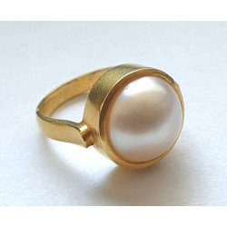 inel aur 18k perla