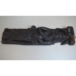 Cariatidă antropomorfă sculptată în lemn de stejar Anglia (circa 1580–1603)