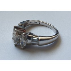 inel aur alb diamante
