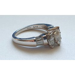 inel aur alb diamante