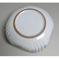 Bol de faianță decorata manual Franta secolul al XIX-lea