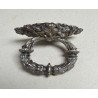 Maner de metal alb decorat cu capete de lei sec 19