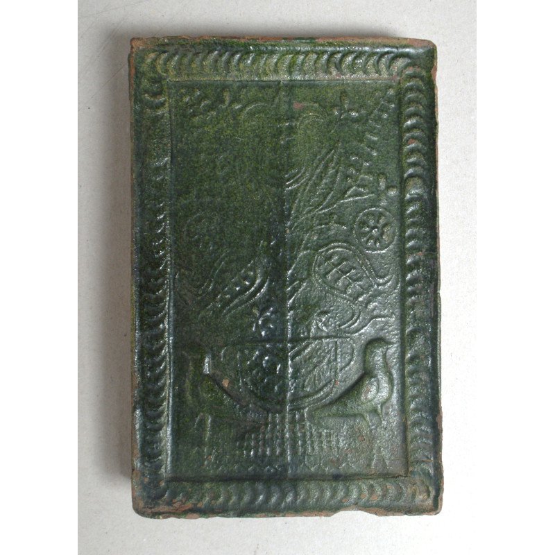 Cahla transilvaneana cu Pomul vietii glazura verde sec 19