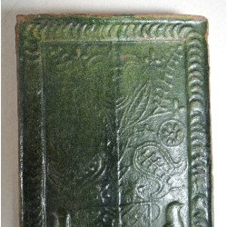 Cahla transilvaneana cu Pomul vietii glazura verde sec 19