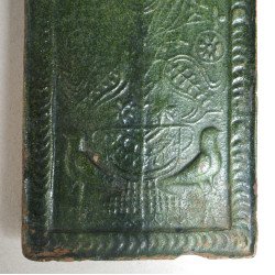 Cahla transilvaneana cu Pomul vietii glazura verde sec 19