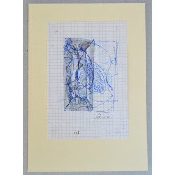 Mihai Rusu, mixed media drawing