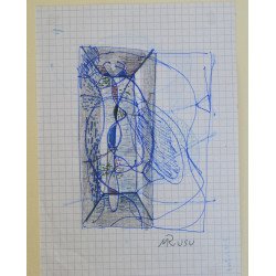 Mihai Rusu, mixed media drawing 2