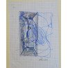 Mihai Rusu desen tehnica mixta