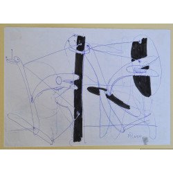 Mihai Rusu "Delfini" tehnica mixta