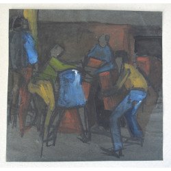 "Joc de copii" tempera pe...