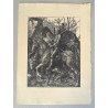 Albrecht Durer "Cavalerul, moartea si diavolul" print/reproducere moderna pe hartie manuala cca 2010