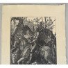 Albrecht Durer "Cavalerul, moartea si diavolul" print/reproducere moderna pe hartie manuala cca 2010
