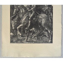 Albrecht Durer "Cavalerul, moartea si diavolul" print/reproducere moderna pe hartie manuala cca 2010