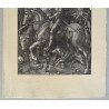 Albrecht Durer "Cavalerul, moartea si diavolul" print/reproducere moderna pe hartie manuala cca 2010
