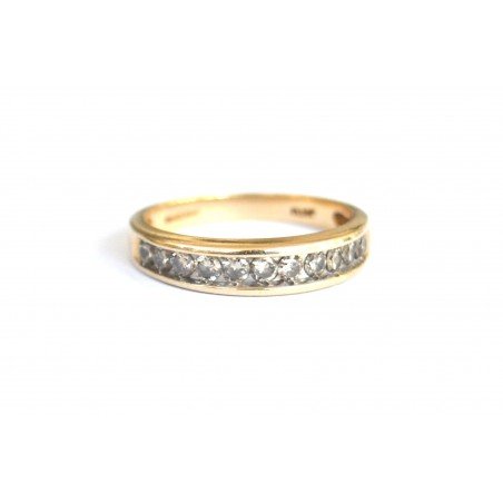 Vintage 9k gold ring with diamonds, 0.50ct total