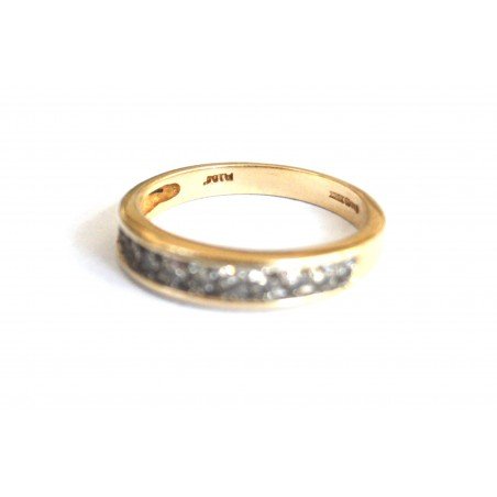 Vintage 9k gold ring with diamonds, 0.50ct total