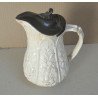 Cana de ceramica glazurata cu capac de cositor Anglia cca 1850
