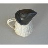 Cana de ceramica glazurata cu capac de cositor Anglia cca 1850