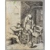 Adriaen van Ostade "Scena de taverna" gravura cca 1782-1803