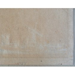 Stefano della Bella "Peisaj cu moara de vant" gravura 1643