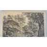 Antonie Waterloo "Peisaj cu arbori" gravura veche