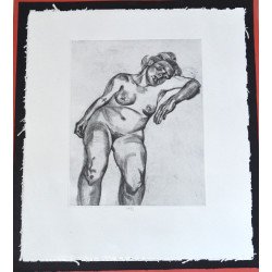 Lucian Freud "Blonde girl" print 1991