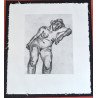 Lucian Freud "Blonde girl" print 1991