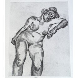 Lucian Freud "Blonde girl" print 1991